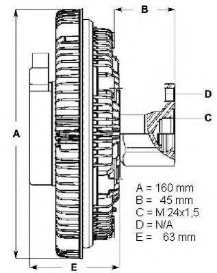 Сцепление, вентилятор радиатора BERU LK009