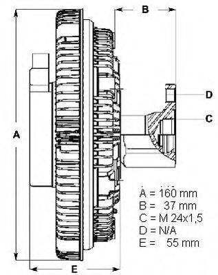 Сцепление, вентилятор радиатора BERU LK010