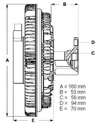 Сцепление, вентилятор радиатора BERU LK049
