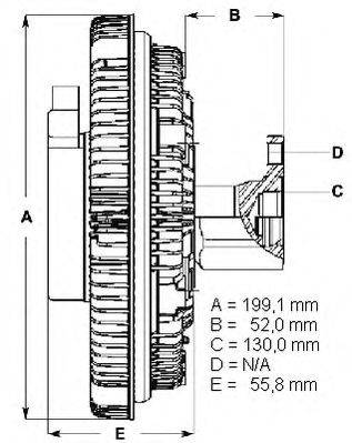 Сцепление, вентилятор радиатора BERU LK100