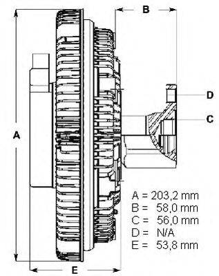 Сцепление, вентилятор радиатора BERU LK110
