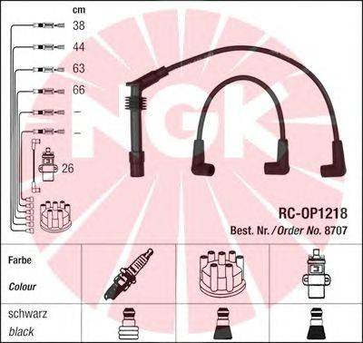 Комплект проводов зажигания NGK 8707