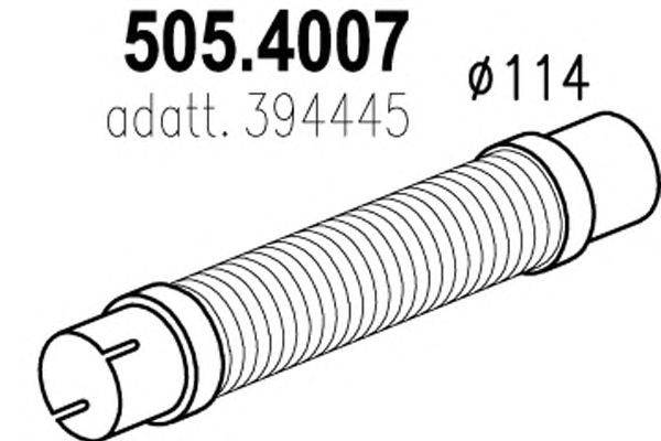 Гофрированная труба, выхлопная система ASSO 505.4007