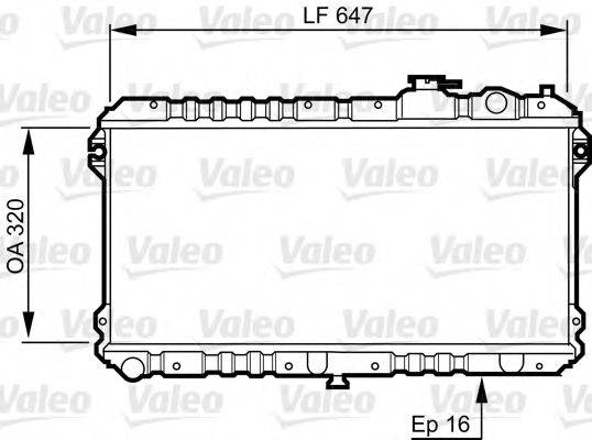 Радиатор, охлаждение двигателя VALEO 731437