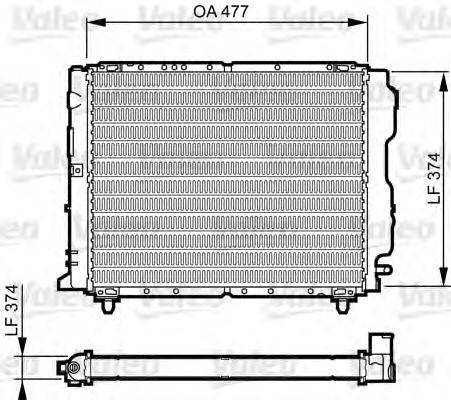 Радиатор, охлаждение двигателя VALEO 730319