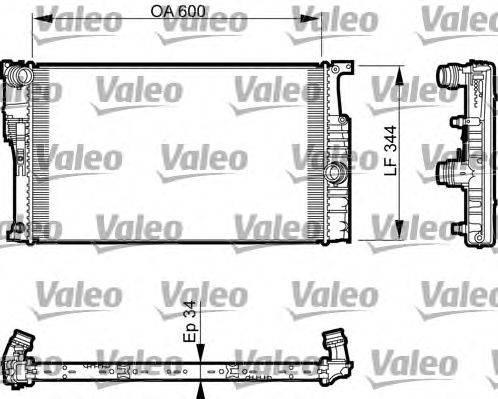 Радиатор, охлаждение двигателя VALEO 735493