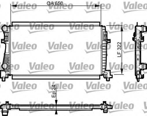 Радиатор, охлаждение двигателя VALEO 735557