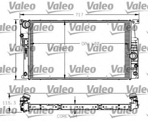 VALEO (НОМЕР: 735623) Радиатор, охлаждение двигателя