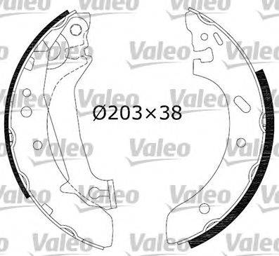 Комплект тормозных колодок VALEO K221