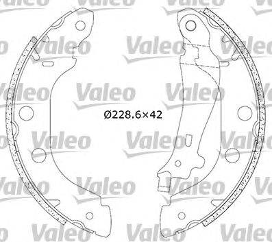 Комплект тормозных колодок VALEO 554639