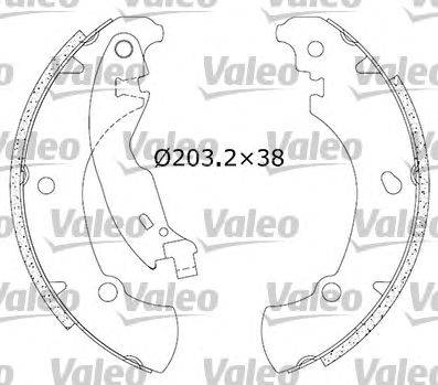 Комплект тормозных колодок VALEO 554740