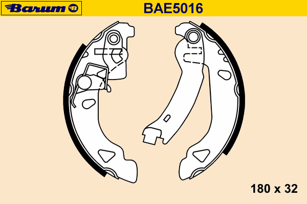 Комплект тормозных колодок BARUM BAE5016