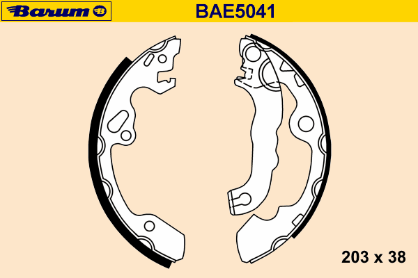 Комплект тормозных колодок BARUM BAE5041