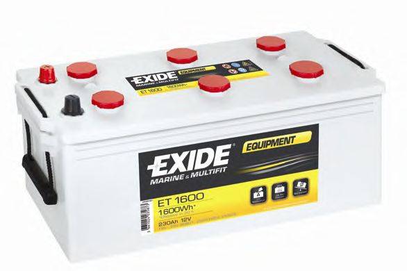 Стартерная аккумуляторная батарея EXIDE ET1600