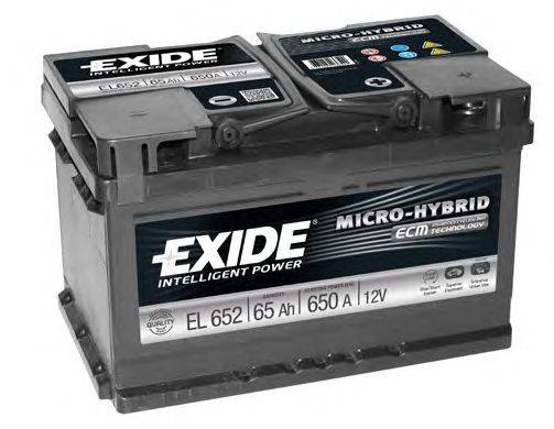 Стартерная аккумуляторная батарея; Стартерная аккумуляторная батарея EXIDE EL652