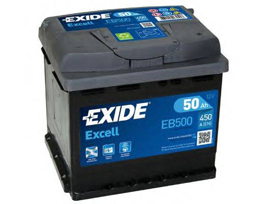 EXIDE (НОМЕР: EB500) Стартерная аккумуляторная батарея; Стартерная аккумуляторная батарея