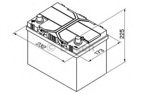 Стартерная аккумуляторная батарея; Стартерная аккумуляторная батарея BOSCH 0092S40250