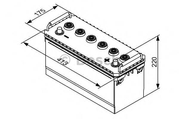 Стартерная аккумуляторная батарея; Стартерная аккумуляторная батарея LUCAS ELECTRICAL 60047