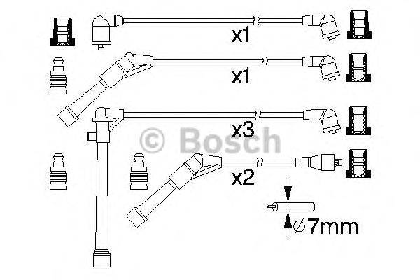 Комплект проводов зажигания BOSCH 0986357174