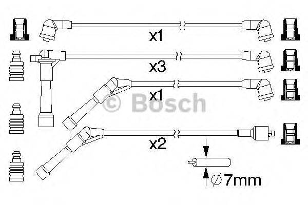 Комплект проводов зажигания HERTH+BUSS JAKOPARTS J5381008