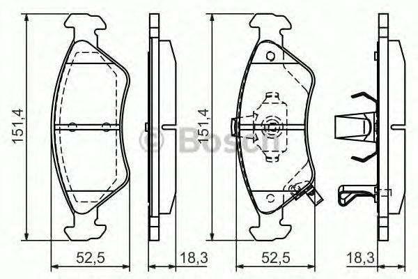 Комплект тормозных колодок, дисковый тормоз LUCAS ELECTRICAL 6131732