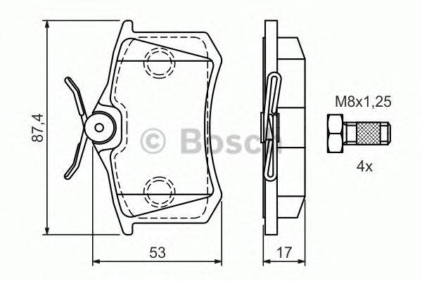 Комплект тормозных колодок, дисковый тормоз LUCAS ELECTRICAL GDB1504