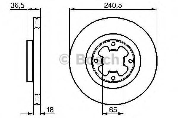 Тормозной диск BOSCH 0986478292