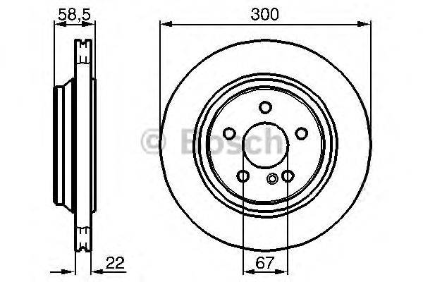 Тормозной диск BOSCH 0 986 478 473