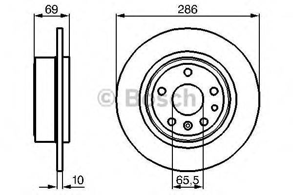 Тормозной диск BOSCH 0 986 478 478