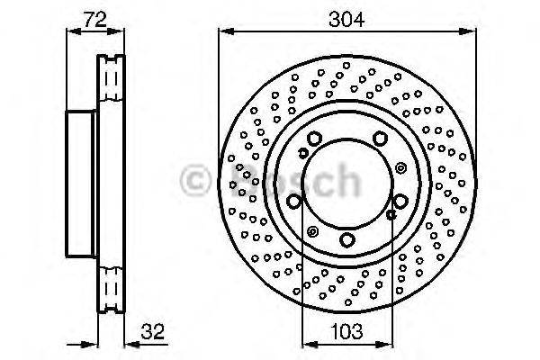 Тормозной диск BOSCH 0 986 478 599