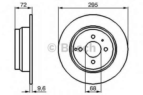 Тормозной диск BOSCH 0986478640