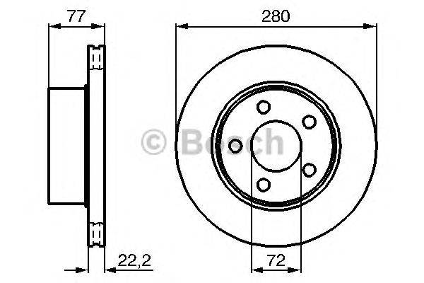 Тормозной диск BOSCH 0 986 478 694