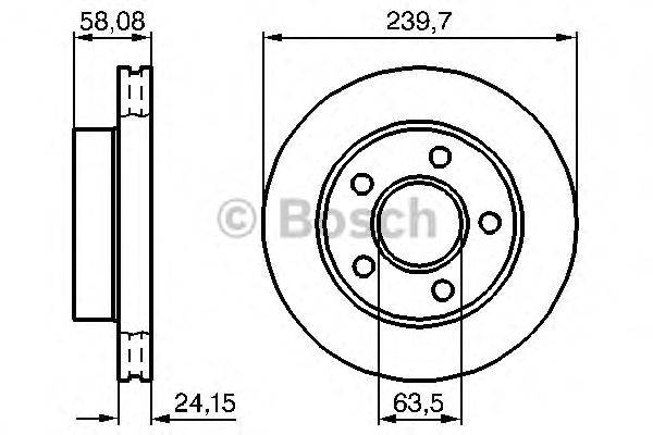 Тормозной диск BOSCH BD730