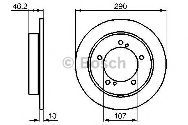 Тормозной диск BOSCH 0 986 478 838