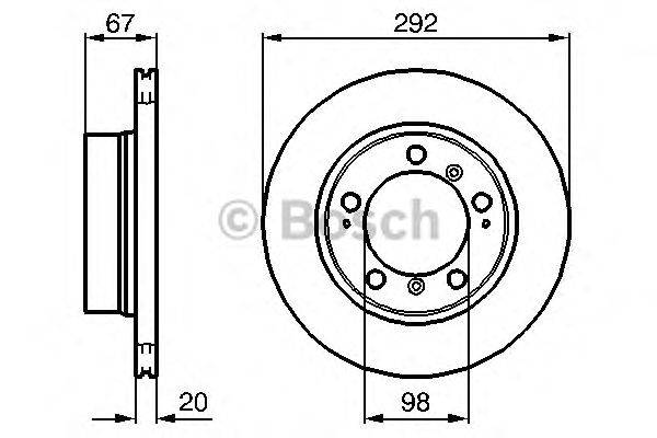 Тормозной диск BOSCH 0986479079