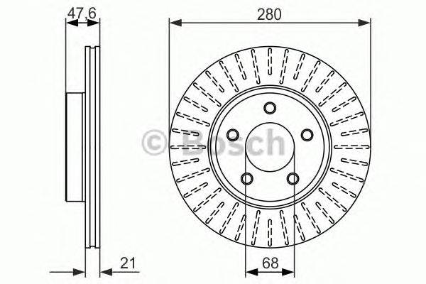 Тормозной диск BOSCH 0 986 479 347