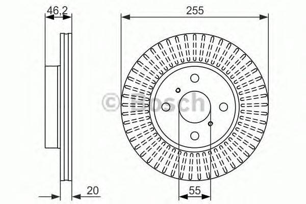 Тормозной диск BOSCH 0 986 479 616