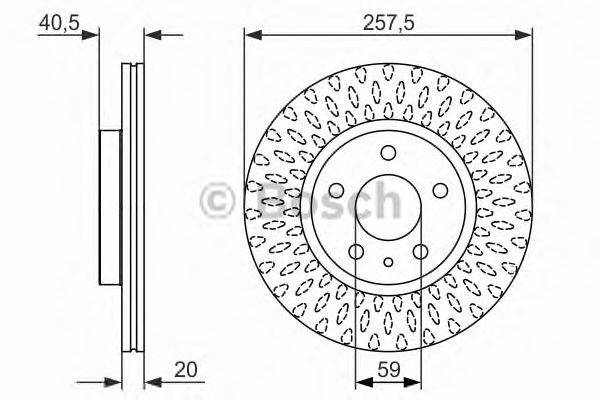 Тормозной диск BOSCH 0 986 479 647