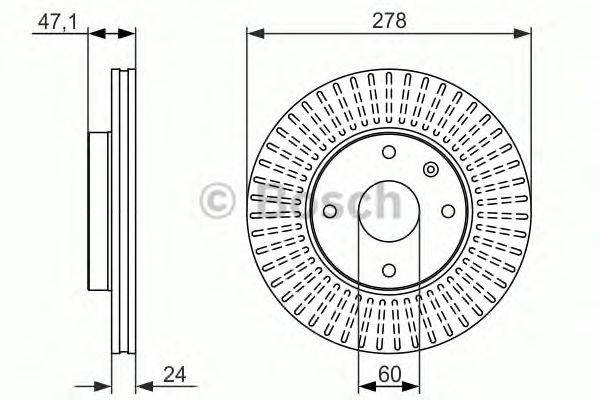 Тормозной диск BOSCH 0 986 479 649