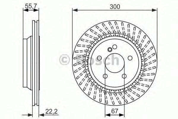 Тормозной диск BOSCH 0 986 479 655