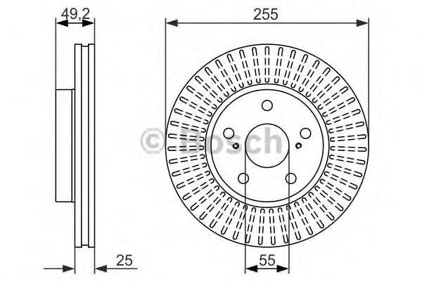 Тормозной диск BOSCH 0986479663