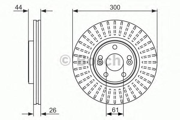 Тормозной диск BOSCH 0 986 479 668