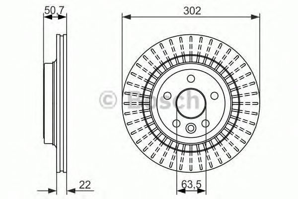 Тормозной диск BOSCH 0 986 479 713