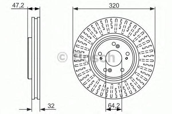 Тормозной диск BOSCH 0 986 479 741