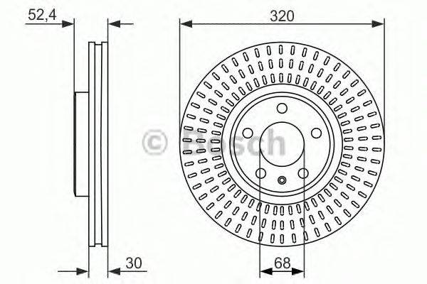 Тормозной диск BOSCH 0 986 479 753