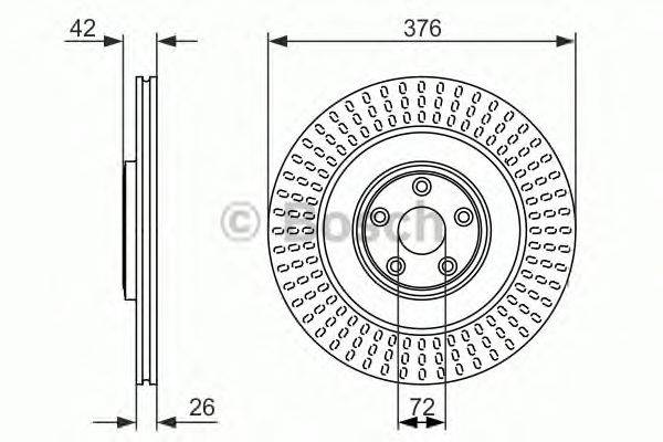 Тормозной диск BOSCH BD1586