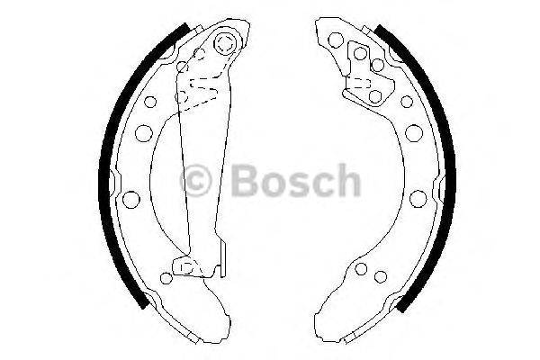 Комплект тормозных колодок BOSCH BS786