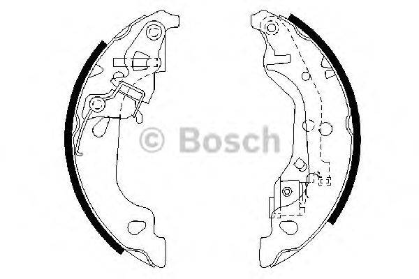 Комплект тормозных колодок BOSCH 0 986 487 597