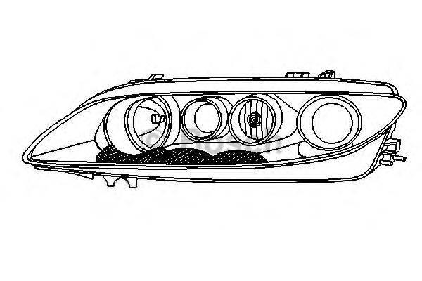 Основная фара BOSCH F 014 002 618