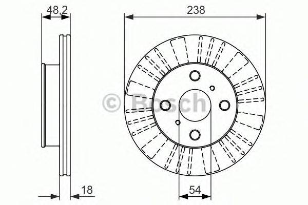 Тормозной диск BOSCH 0 986 479 862